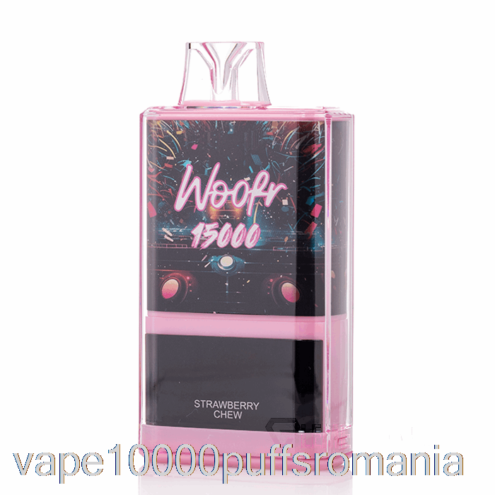 Vape Romania Woofr 15000 De Mestecat De Capsuni De Unica Folosinta